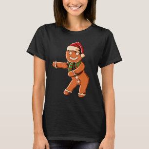 Ginger Bread with Christmashat Floss Dance on Chri T-Shirt