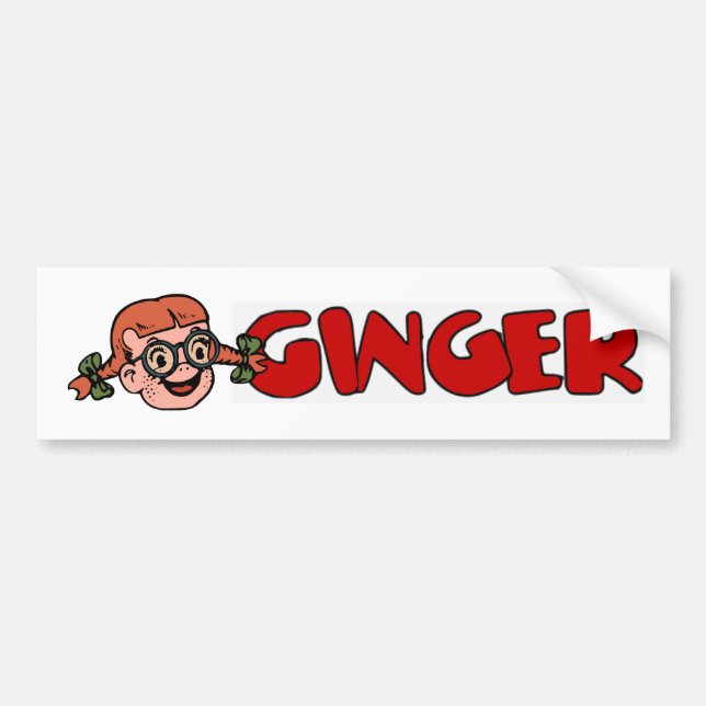 Ginger Bumper Sticker (Front)