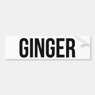Ginger Bumper Sticker