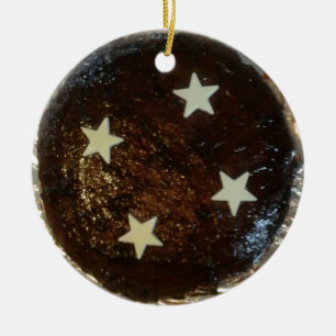 Ginger cake ceramic tree decoration