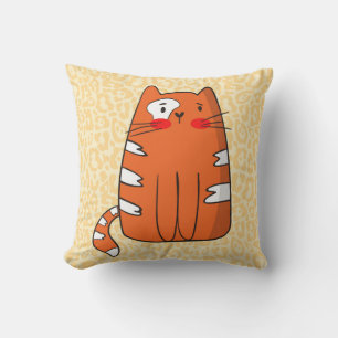 Ginger cartoon Cat Cushion