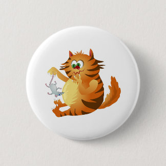 Ginger Cat 6 Cm Round Badge