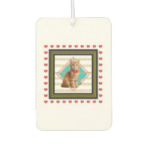 Ginger cat and Golden chain Hard plastic coaster