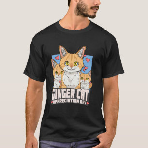 Ginger Cat Appreciation Day Orange Kittens Septemb T-Shirt