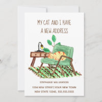 Ginger Cat Change of address  Moving Announcement