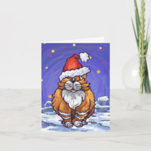 Ginger Cat Christmas Holiday Card