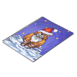 Ginger Cat Christmas Notebook