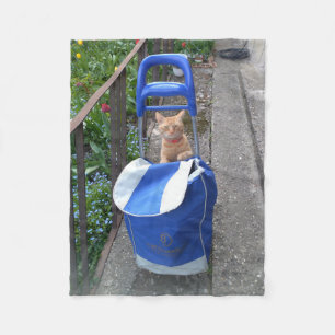 Ginger Cat Fleece Blanket