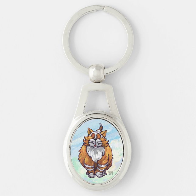Ginger Cat Gifts & Accessories Key Ring (Front)