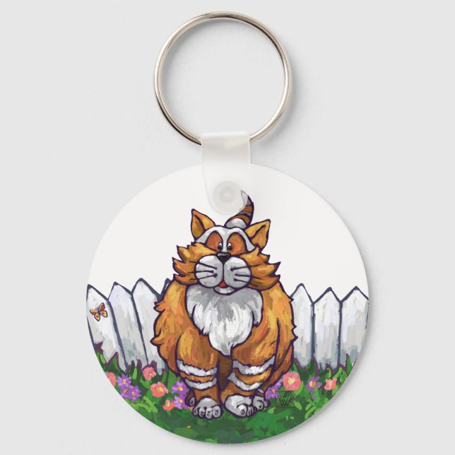 Ginger Cat Gifts & Accessories Key Ring (Front)