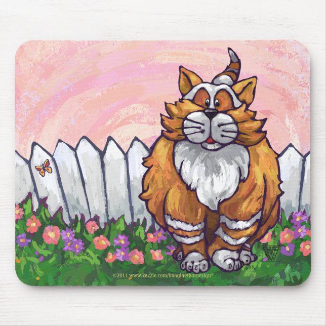 Ginger Cat Gifts & Accessories Mouse Mat (Front)