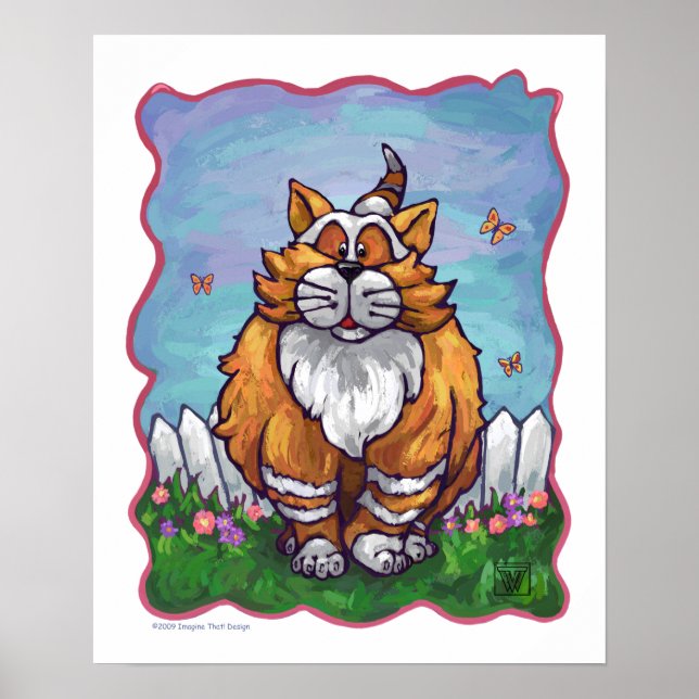 Ginger Cat Gifts & Accessories Poster (Front)