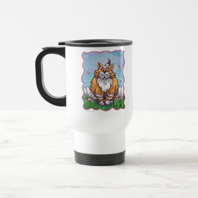 Ginger Cat Gifts & Accessories Travel Mug (Left)