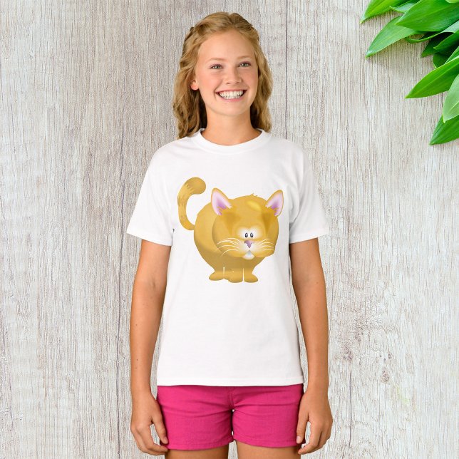 Ginger Cat Girls T-Shirt (Creator Uploaded)