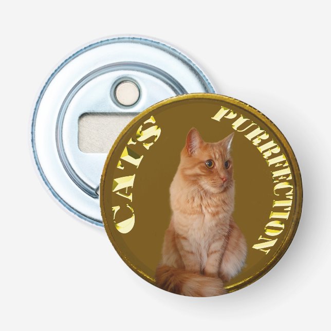 Ginger Cat Gold Coin, Bottle Opener (Front)