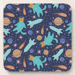 Ginger cat in space galaxy adventure coaster