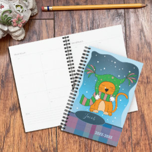 Ginger Cat in the Snow Planner