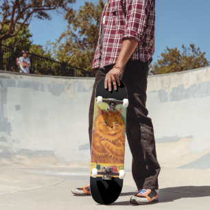 GINGER CAT LOUIS WAIN Skateboard Deck