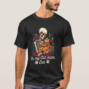 Ginger Cat Mum Ginger Cat Lady Skeleton In My Cat T-Shirt