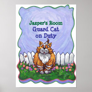 Ginger Cat My Room Poster