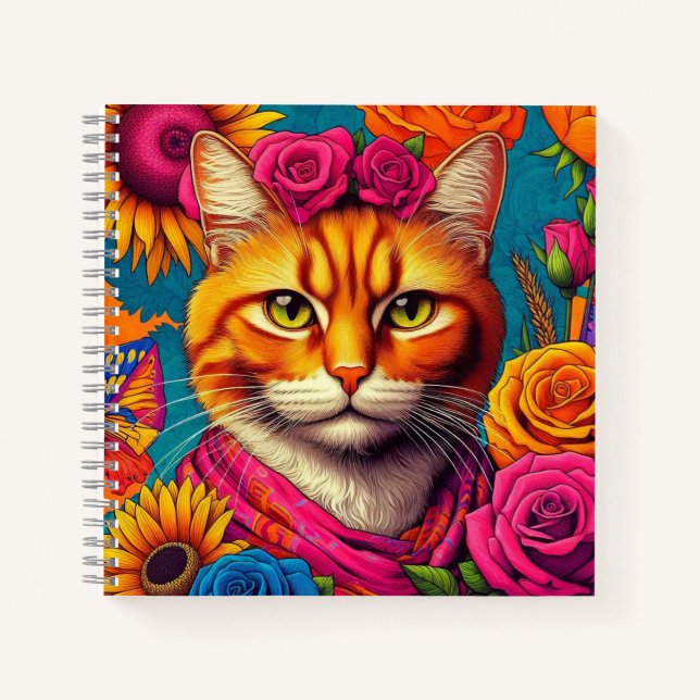 Ginger cat notebook! notebook (Front)