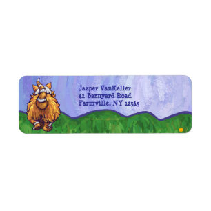 Ginger Cat Personalised Address Labels