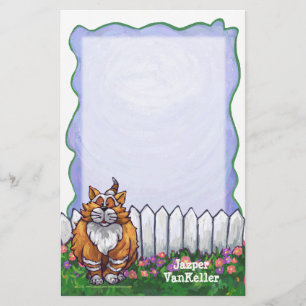 Ginger Cat Personalised Stationery