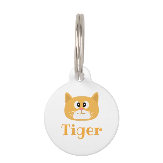 Ginger Cat Pet Tag (Front)