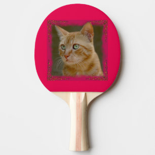 Ginger Cat Ping Pong Paddle