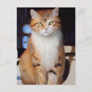 Ginger Cat Postcard