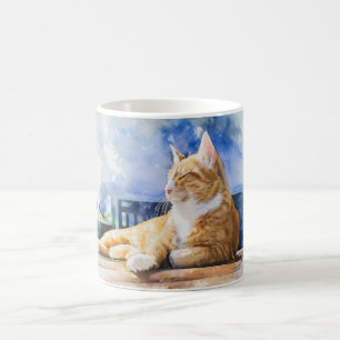 Ginger Cat Relaxing Classic Mug