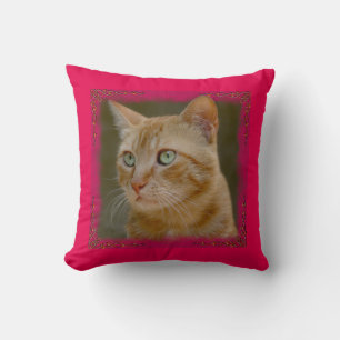 Ginger Cat Throw Pillow