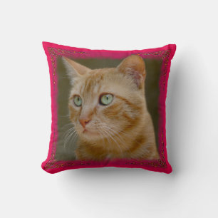 Ginger Cat Throw Pillow