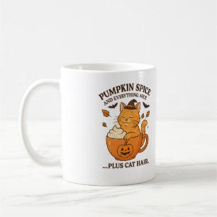 Ginger Cat Witch – Cute Halloween Design with Pump Coffee Mug