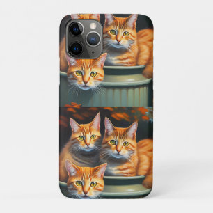 Ginger Cats Pot Plants,  iPhone 11 Pro Case