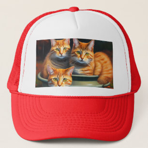 Ginger Cats Pot Plants, Truckers Hat