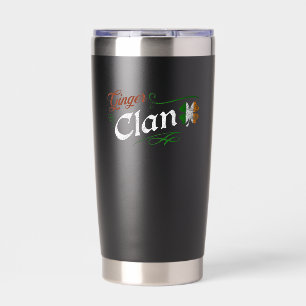Ginger Clan St Patrick’s Day Irish Redhead Vintage Insulated Tumbler