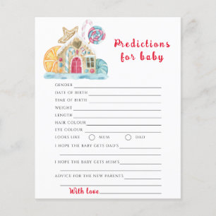 Ginger cookie house - baby predictions and advice