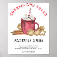 Ginger cookies - pacifier hunt baby shower game