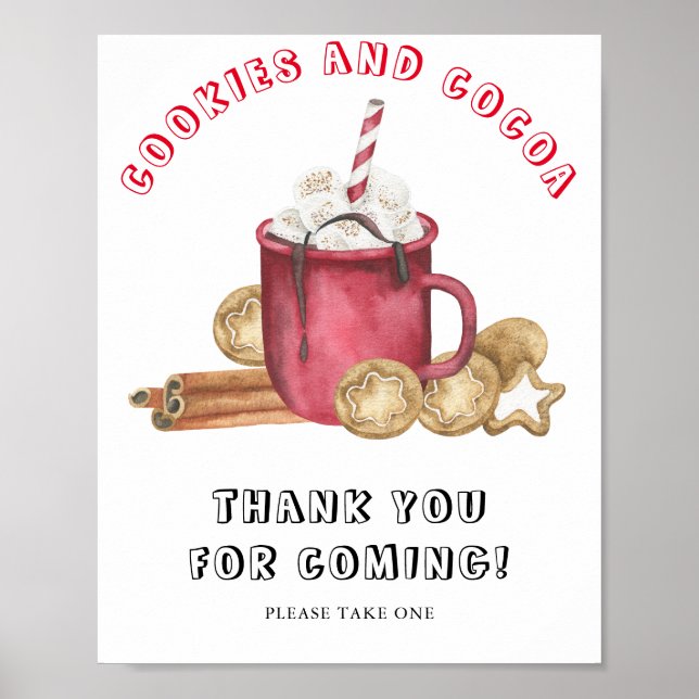 Ginger COOKIES WITH COCOA - Thank you for coming  Poster (Front)