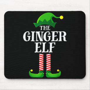 Ginger Elf Matching Family Group Christmas Party P Mouse Mat