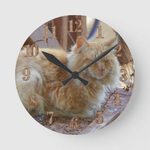 Ginger George Round Clock