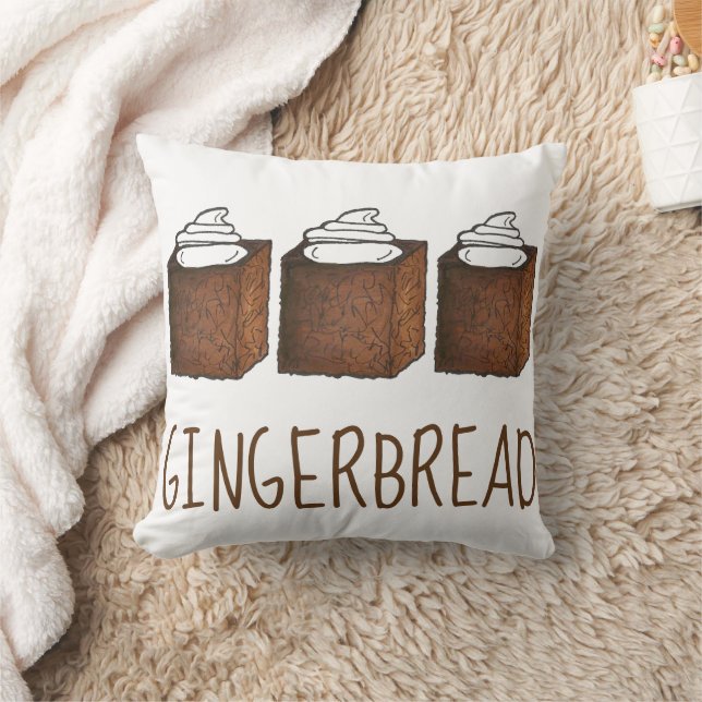 Ginger Gingerbread Cake Sugar Spice Slice Baking Cushion (Blanket)