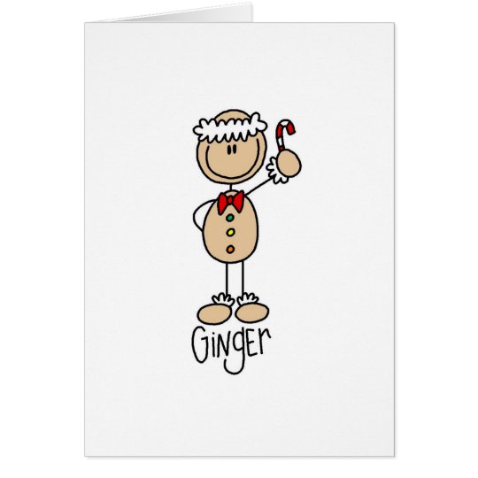 Ginger Gingerbread Cookie Tshirts and Gifts Card