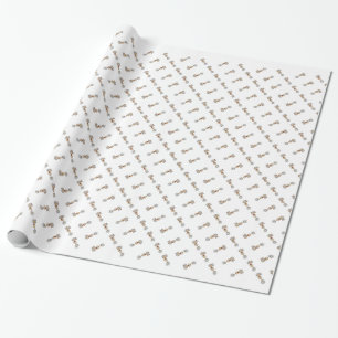 Ginger Gingerbread Cookies and Gifts Wrapping Paper