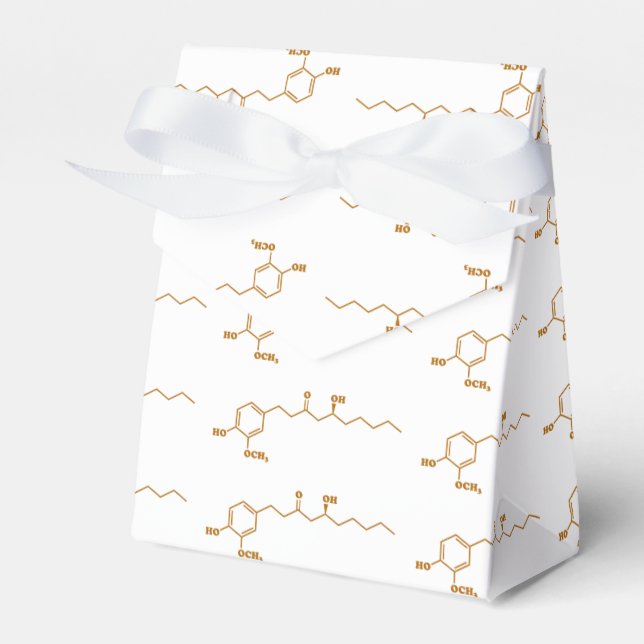 Ginger Gingerol Molecule Chemical Formula Favour Box (Front Side)