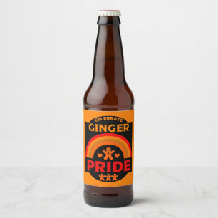 Ginger Haired Pride Beer Bottle Label