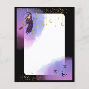 Ginger Halloween witch with frogs by Renee