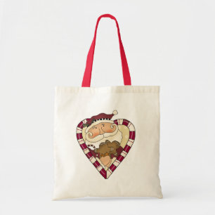 Ginger Heart Santa T-shirts and Gifts Tote Bag