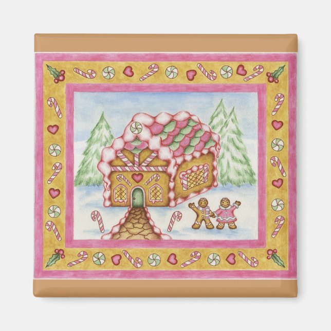 ginger_house_3d Cropped Magnet (Front)